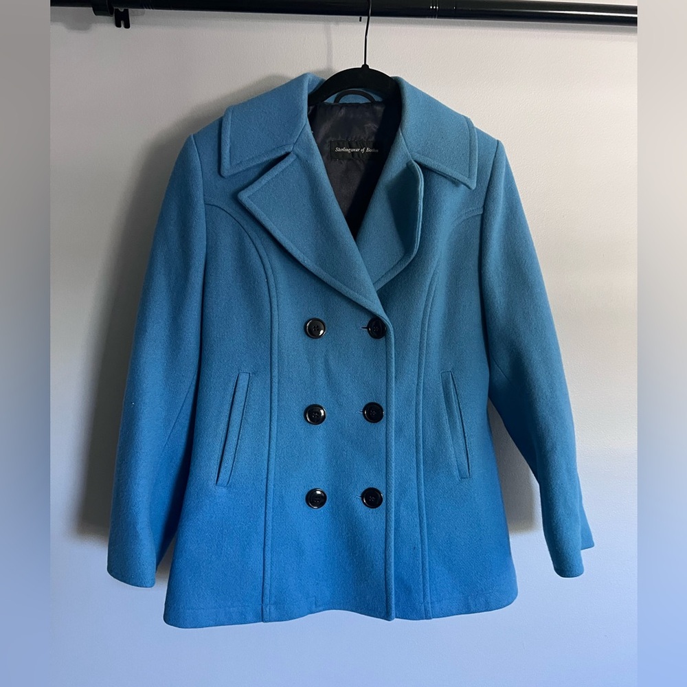 Sterlingwear of Boston Peacoat, Blue, Medium, Women’s